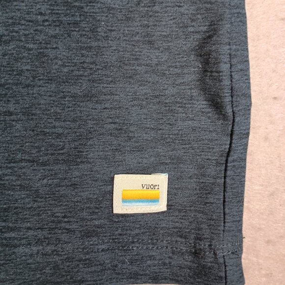 Vuori Strato Tech Mens XXL Blue Performance 4-Way Stretch Golf Preppy Polo - Picture 4 of 6